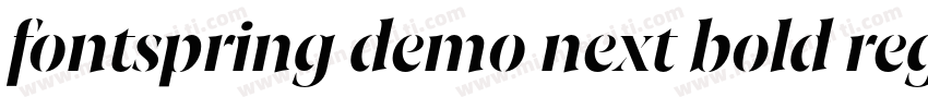 fontspring demo next bold regular字体转换